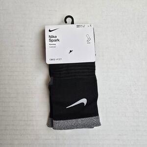 Nike Spark Running Ankle Socks Size W9.5-11/M8-9.5 Black Cushioned Dri-Fit